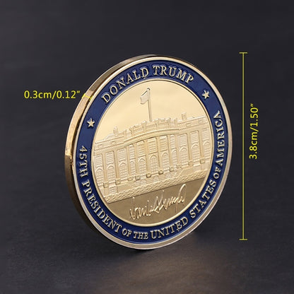 Trump Trump Takes Office Gilded Commemorative Coin