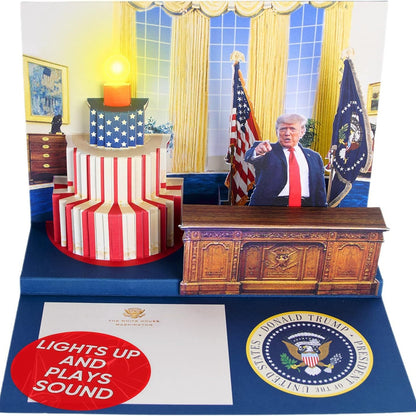 Trump 3D Greeting Card Funny Funny Card